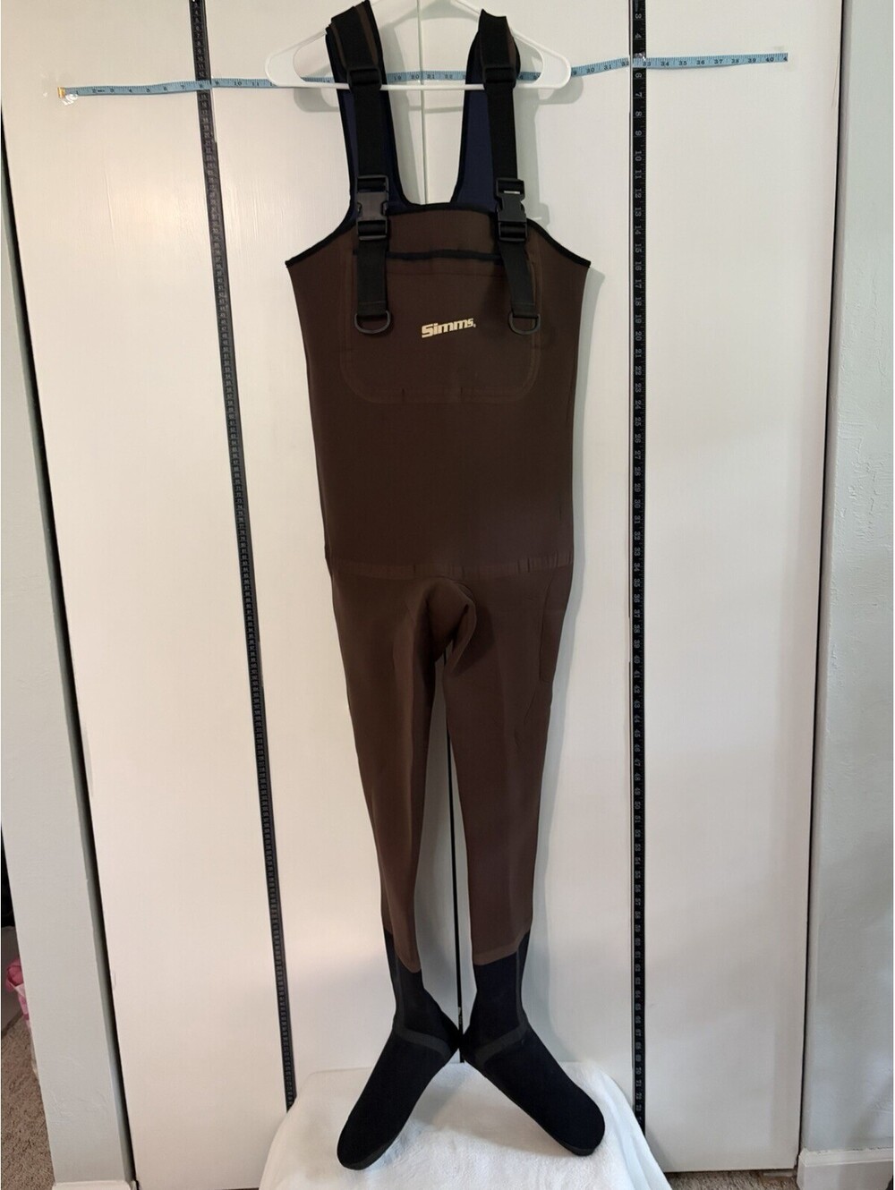 Simms Neoprene Chest Waders Men’s Size M Stockingfoot Fly Fishing USA Made
